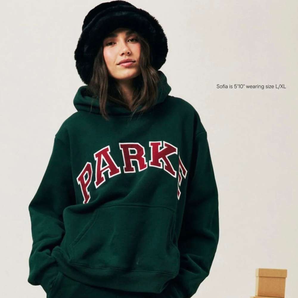 PARKE Holiday Varsity Hoodie Sweatshirt